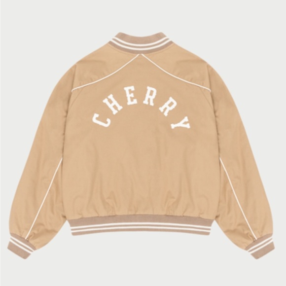 CHERRY LA Western Teddy Jacket Bomber in Camel Size S - Picture 12 of 14